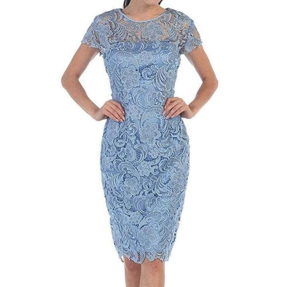 NWT May Queen MQ1106 Homecoming Dress Blue Size 5XL - Picture 1 of 5